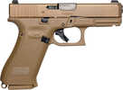 Glock 19X Gen 5 Semi Automatic Pistol 9mm 4.02" Barrel 10 Round Capacity Coyote Brown Finish