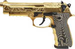 EAA Girsan Regard MC Deluxe Engraved Pistol 9mm Luger 4.90" Barrel 18+1 Rounds Gold Plated