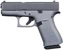 Glock G43X Striker Fired Semi-Auto Pistol 9mm Luger 3.41" Carbon Steel Barrel (2)-10Rd Magazines White Dot Front & Outline Rear Sights Elite Smoke Slide Concrete Gray Finish