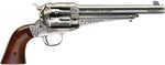 Taylors & Company 1875 Army Outlaw Single Action Only Revolver 44-40 Winchester 7.5" Barrel 6 Round Capacity Blade Front Notched Rear Sights Walnut White Engraved Finish