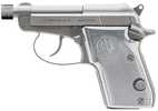 Beretta 21A Bobcat Covert Semi-Automatic Pistol .22 Long Rifle 2.9" Barrel (1)-7Rd Magazine Silver Aluminum Grips Ghostbuster Finish