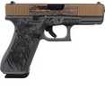 Glock 45 Semi-Automatic Pistol 9mm Luger 4.02" Barrel (1)-17Rd Magazine Burnt Bronze Slide Gray Viking Crow Engraving on Finish