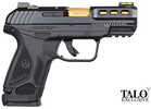 Ruger Security 380 Semi-Automatic Pistol .380 ACP 3.42" Gold Barrel (1)-10Rd & (1)-15Rd Magazines Black Polymer Finish