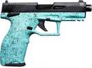 Taurus TX22 Pistol 22 Long Rifle 4" Barrel 16Rd Black & Cyan Finish