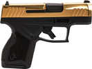 Taurus GX4 3.0 Pistol 9mm Luger 3.38" Barrel 13Rd Black & Gold Finish