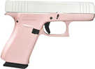 Glock G43X Pistol 9mm Luger 3.41" Barrel 10Rd Pearl White Slide Rose Gold Finish