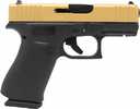 Glock G43X Pistol 10mm 3.41" Barrel 10Rd Gold Slide Black Finish