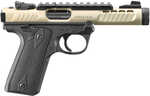 Ruger Mark IV 22/45 Lite Pistol 22 Long Rifle 4.4" Barrel 10Rd Champagne & Black Finish