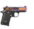 Sig Sauer P938 Rainbow Pistol 9mm Luger 3" Barrel 7Rd Rainbow Slide Black Finish