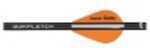 New Archery NAP Quikfletch Twister Vane System 1 white, 2 orange Black 6/pk. 56591