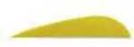 Trueflight Mfg Comp Inc Feathers Parabolic Solid Color 5 LW Yellow 100/Pk.