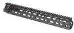 Fortis Manufacturing Inc. REV II Free Float Rail System 14" Continuous Picatinny Top MLOK at 3/6/9 Oclock Black An