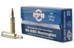 22-250 Remington 20 Rounds Ammunition Prvi Partizan 55 Grain Soft Point