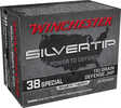 Winchester Ammunition Silvertip 38 Special 110 Grain Hollow Point 20 Rounds W38ST