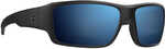 Magpul Ascent Eyewear Polarized, Scratch Resistant Bronze Blue Mirror Lens With Black Wraparound Fram