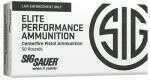 9mm Luger 50 Rounds Ammunition Sig Sauer 124 Grain Jacketed Hollow Point