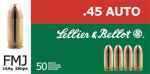 45 Glock Automatic Pistol (GAP) 50 Rounds Ammunition Sellier & Bellot 230 Grain Full Metal Jacket