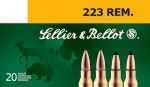 223 Remington 20 Rounds Ammunition Sellier & Bellot 55 Grain Soft Point