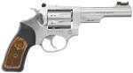 Ruger SP101 22 Long Rifle 4.2" Barrel 8 Round Rubber Wood Insert Grip Stainless Steel Revolver 5765