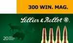 300 Winchester Magnum 20 Rounds Ammunition Sellier & Bellot 180 Grain Soft Point