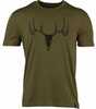 Browning SS PERF Camp Shirt Whitetail Logo Green Large*