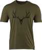 Browning SS PERF Camp Shirt Mule Deer Logo Green X-Large