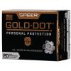 9mm Luger 20 Rounds Ammunition Speer 124 Grain Hollow Point