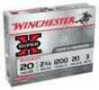 20 Gauge 5 Rounds Ammunition Winchester 3/4" Pellets Lead #3 Buck