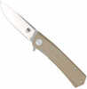 Cobratec Serpent Folder 3" Ss/tan D2 Blade G-10 Scales