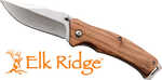 Mc Elk Ridge Traverse 3.1" Drop Point Fldr Zebra Wood/ss